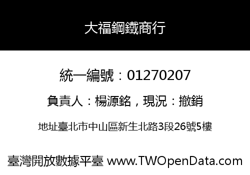 大福鋼鐵商行