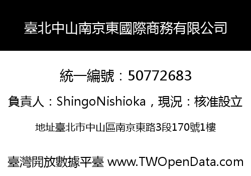 臺北中山南京東國際商務有限公司