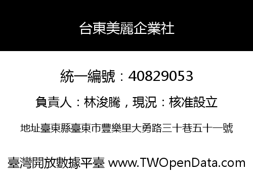 台東美麗企業社