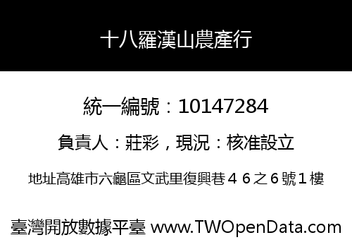 十八羅漢山農產行