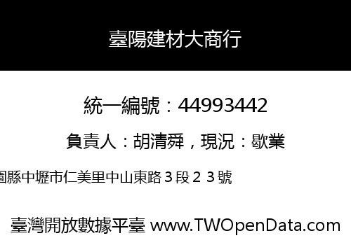 臺陽建材大商行