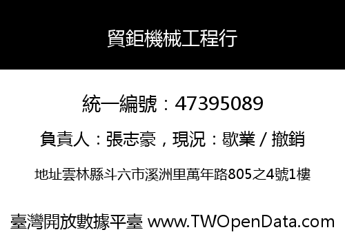 貿鉅機械工程行