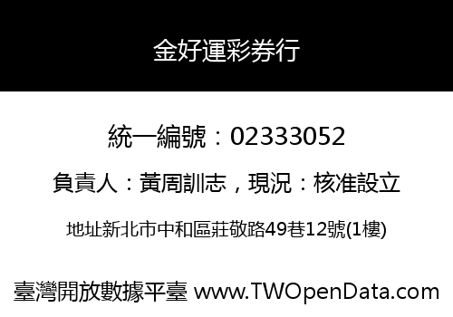 金好運彩券行