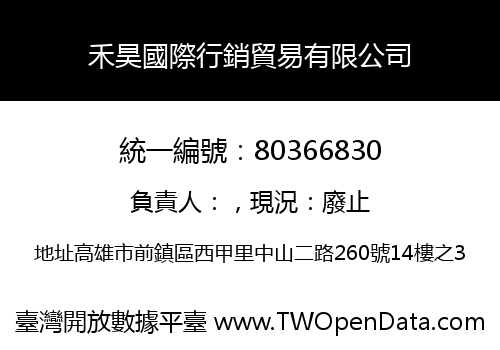 禾昊國際行銷貿易有限公司