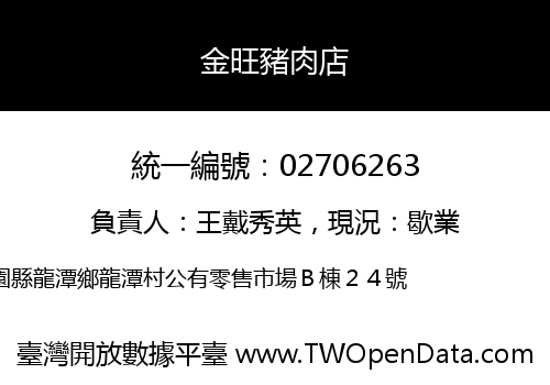 金旺豬肉店