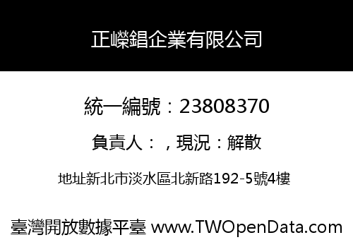 正嶸錩企業有限公司