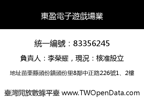 東盈電子遊戲場業