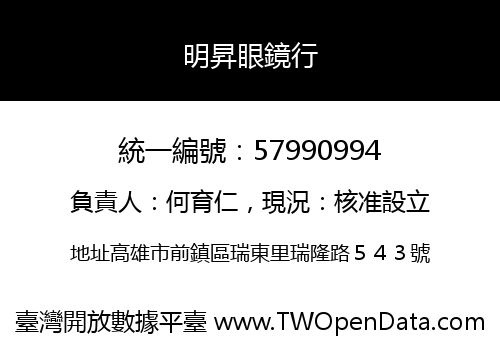 明昇眼鏡行