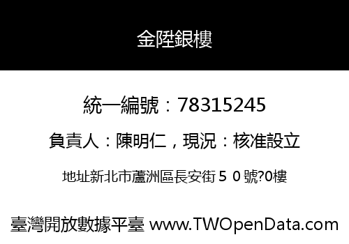 金陞銀樓