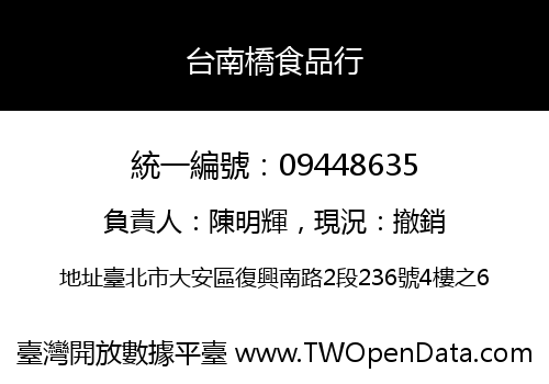 台南橋食品行