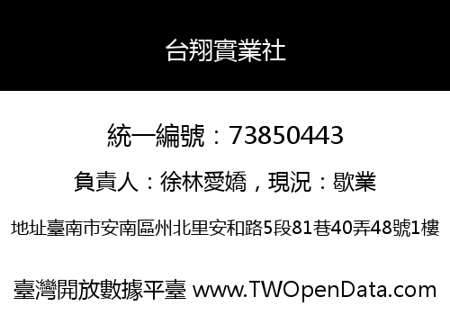 台翔實業社