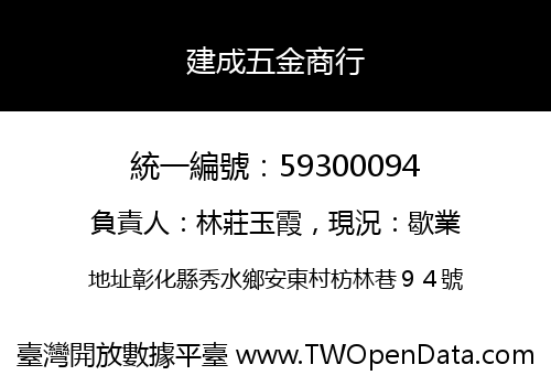 建成五金商行