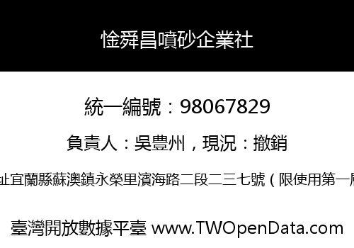 惍舜昌噴砂企業社