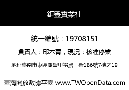 鉅豐實業社