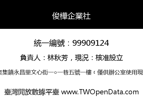 俊樺企業社