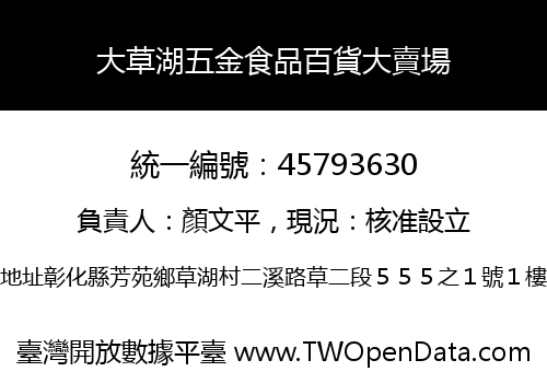 大草湖五金食品百貨大賣場
