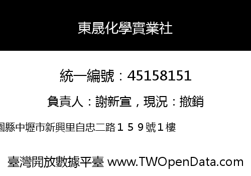 東晟化學實業社