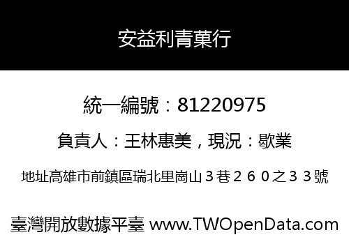 安益利青菓行