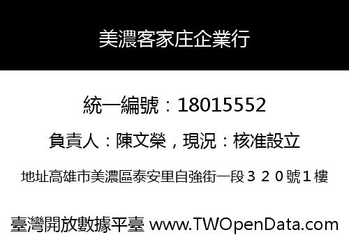 美濃客家庄企業行