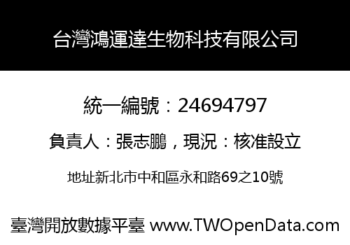 台灣鴻運達生物科技有限公司