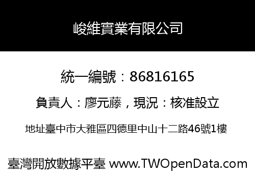 峻維實業有限公司