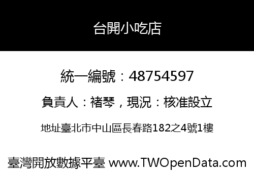 台開小吃店