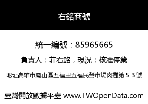 右銘商號