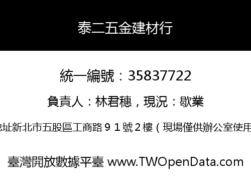 泰二五金建材行