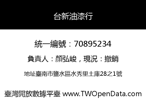 台新油漆行
