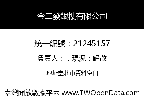 金三發銀樓有限公司