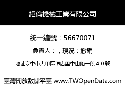 鉅倫機械工業有限公司