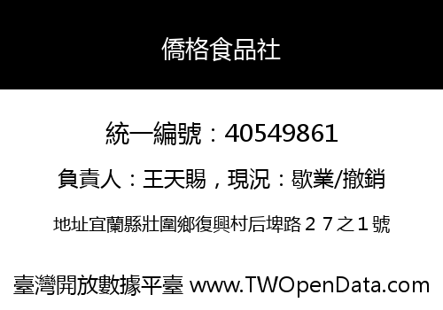 僑格食品社