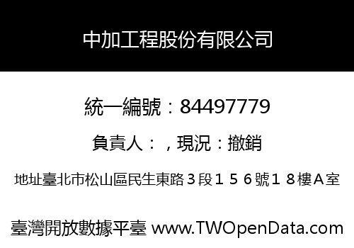中加工程股份有限公司