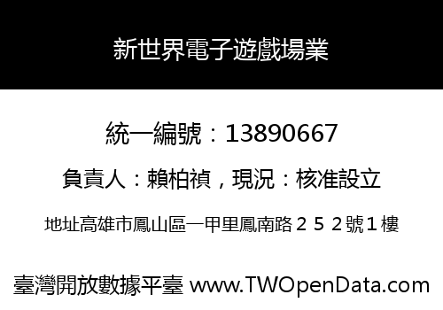 新世界電子遊戲場業