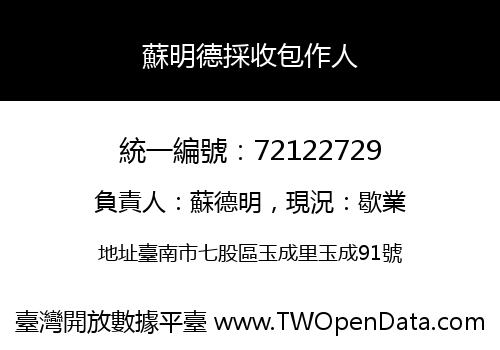 蘇明德採收包作人