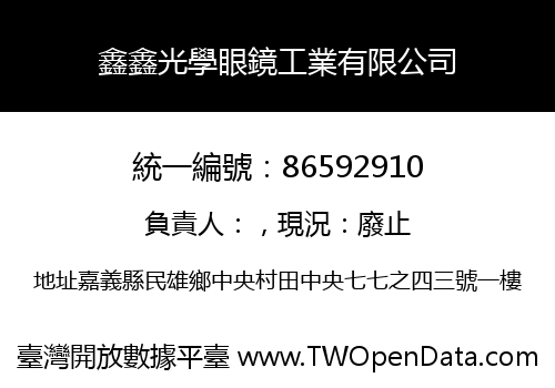 鑫鑫光學眼鏡工業有限公司