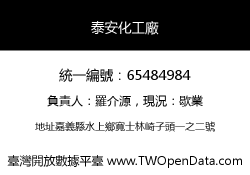 泰安化工廠