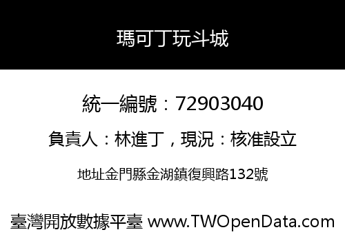 瑪可丁玩斗城