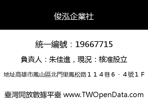 俊泓企業社