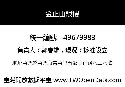 金正山銀樓