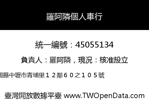 羅阿隣個人車行