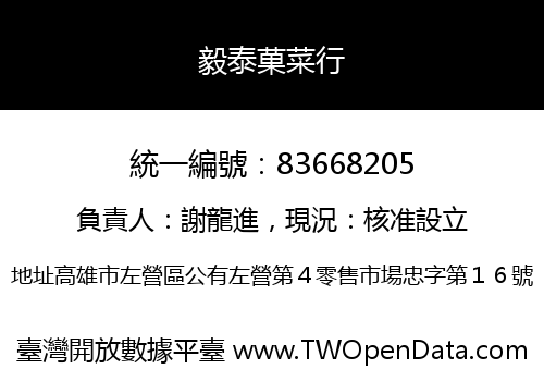 毅泰菓菜行