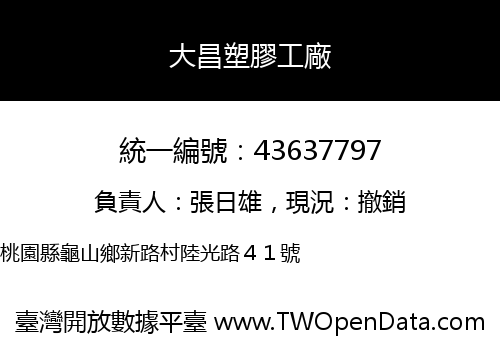 大昌塑膠工廠