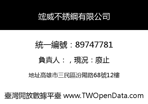竤威不銹鋼有限公司