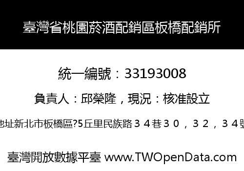 臺灣省桃園菸酒配銷區板橋配銷所