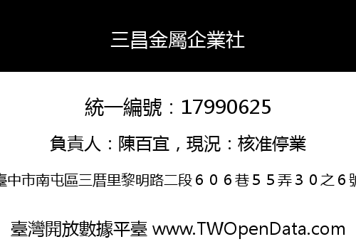 三昌金屬企業社