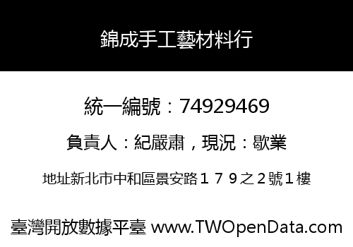 錦成手工藝材料行