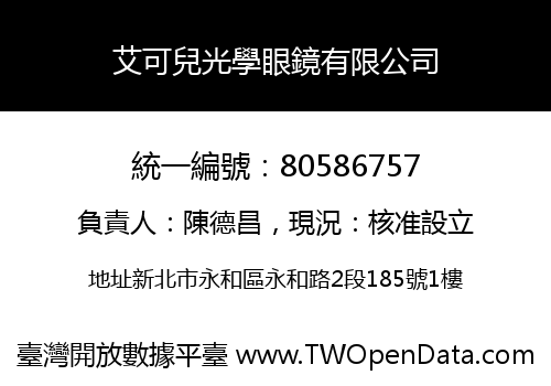 艾可兒光學眼鏡有限公司