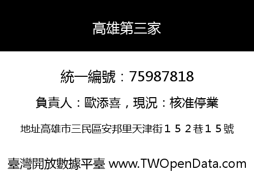 高雄第三家