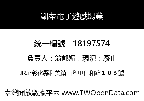 凱蒂電子遊戲場業